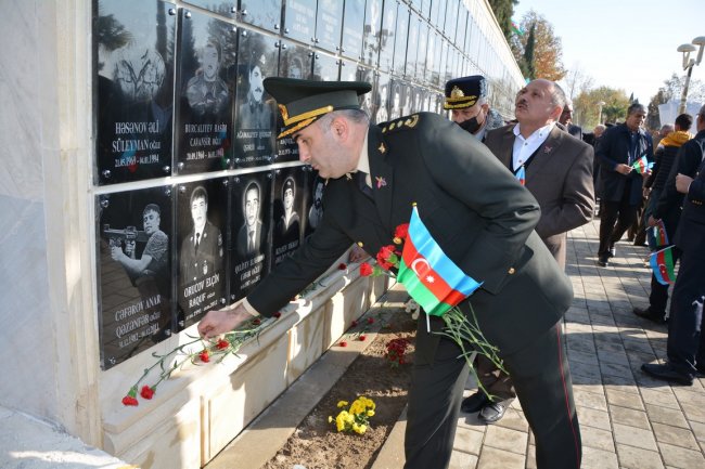 Tərtərdə 8 Noyabr-Zəfər Günü münasibətilə yürüş və tədbir keçirilib