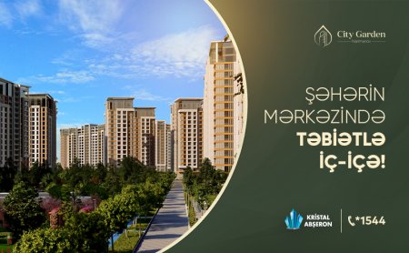  Yaşıllıqlar içində komfort bir addımlığınızda – City Garden Narimanov!