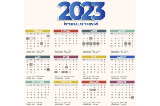 Gələn ilin iş vaxtı norması və istehsalat təqvimi TƏSDİQLƏNDİ - FOTO